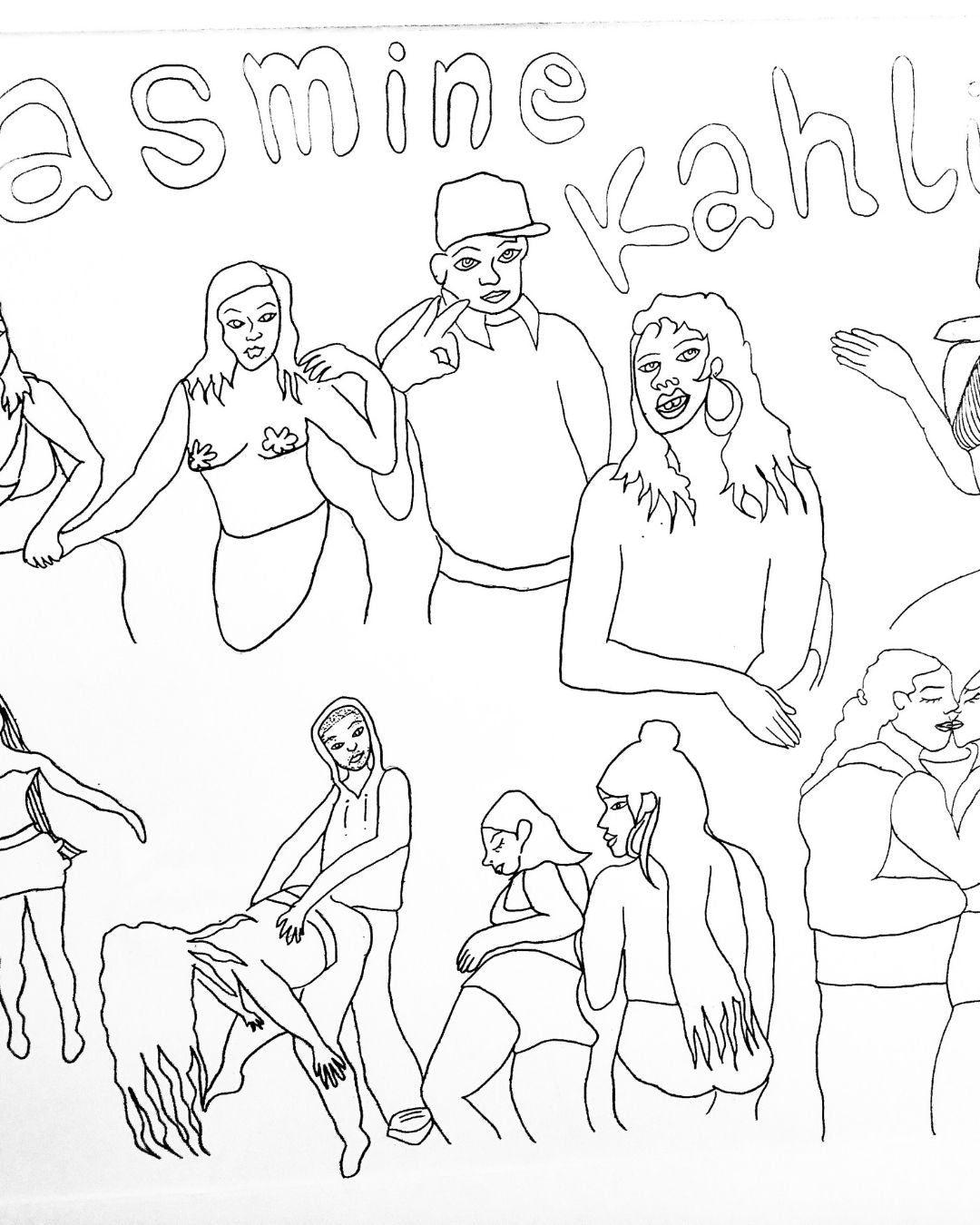 27 perreo 2 in white by Jasmine Kahlia