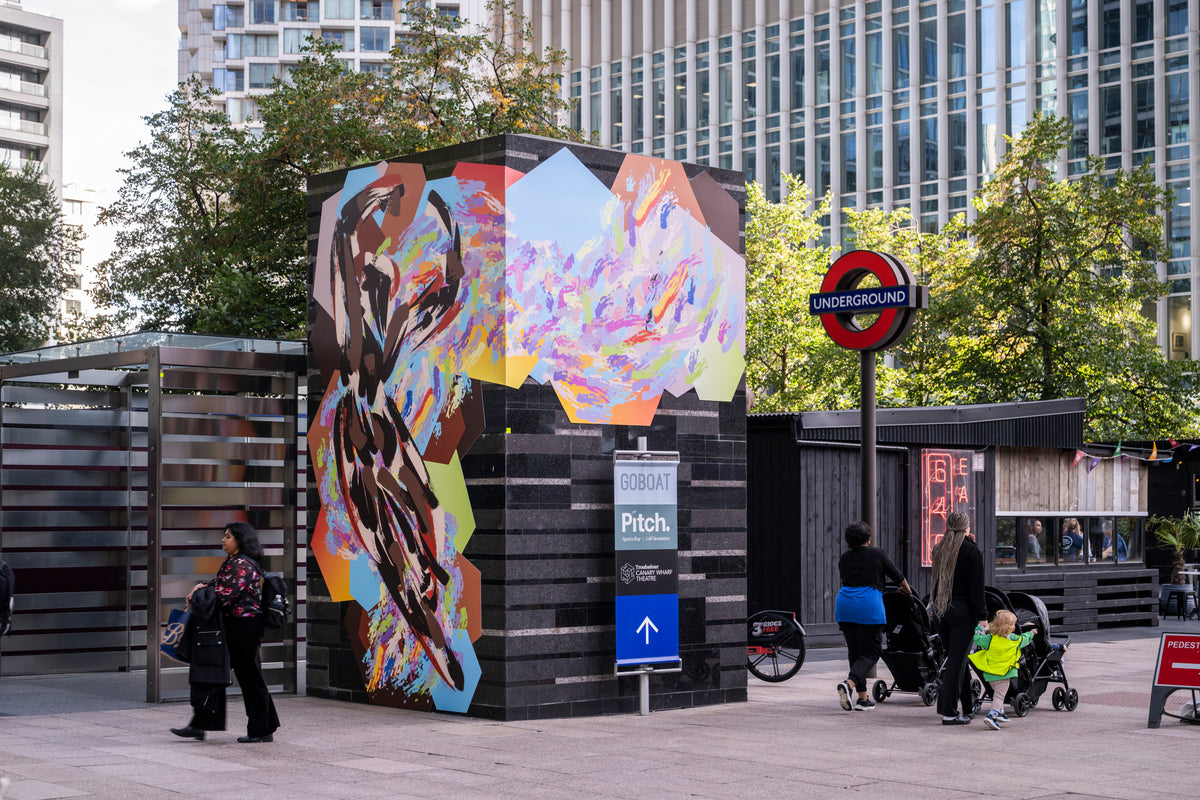 Blaq Excellence by Jasmine Kahlia, 2026. Commissioned by Canary Wharf Group.